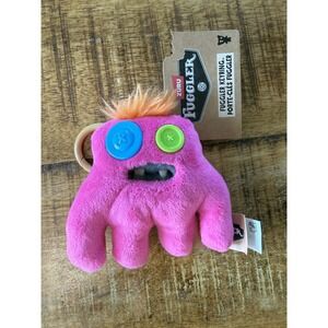 Fuggler Baby Pinkles 3.5 in Key Rings Funny Ugly Monster Plush, Sasquoosh